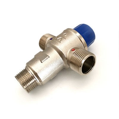 Thermostatic Temperature Control Valve Self Pipeline Diverter Valve Brass Craft Faucets Valves 1/2